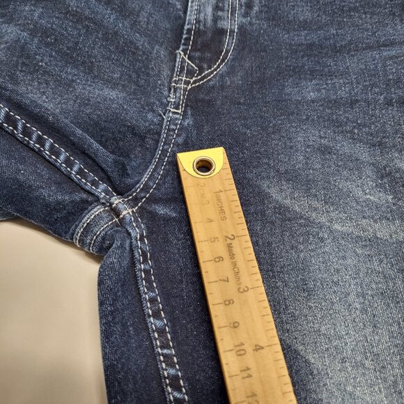 Refinery Republic Mens Jeans 34 X 30 Straight Leg Stretch Distressed Blue - Picture 12 of 16